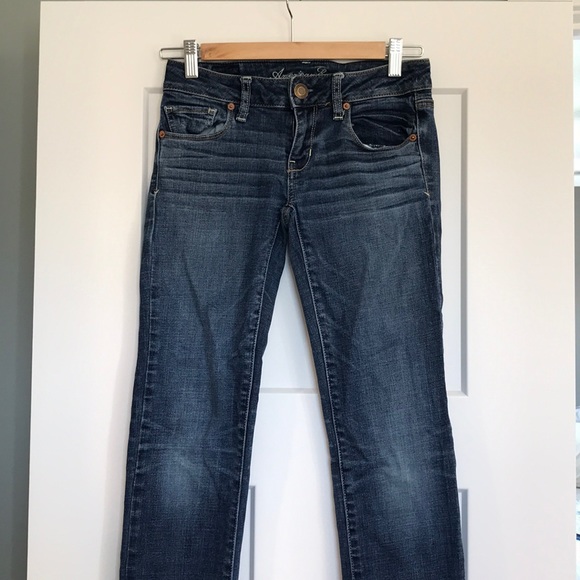 american eagle straight super stretch jeans